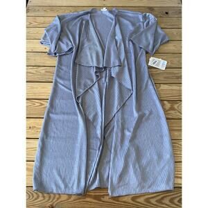NWT LulaRoe Shirley Duster Cardigan Size Medium Women’s Grey